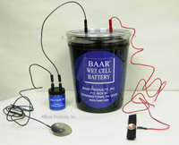 Wet Cell Battery Assembled from Baar Products