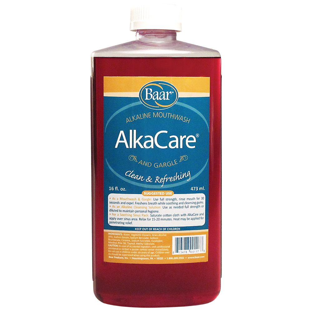 AlkaCare Mouthwash and Gargle. Alkalizes as It Refreshes.